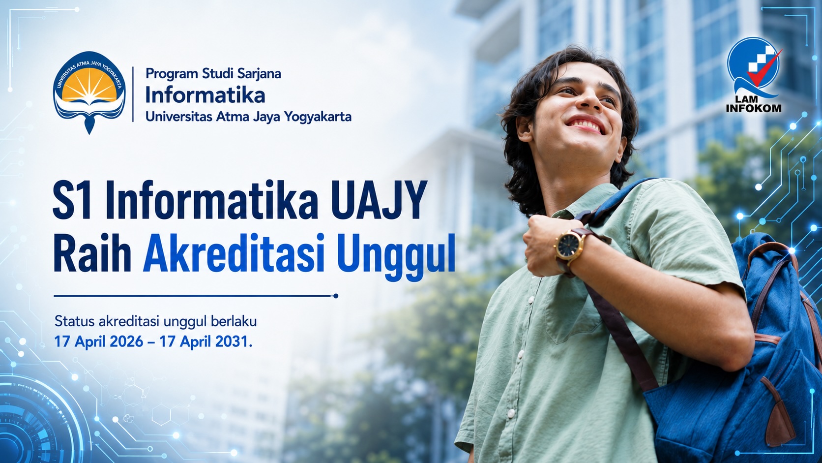 Program Studi Sarjana Informatika UAJY resmi meraih predikat Akreditasi Unggul
